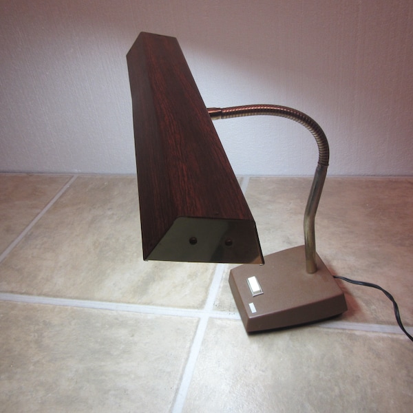 Tensor Florescent Goose neck Lamp, Desk Lamp, reading lamp,  lamp, lite, light, Industrial look desk lamp