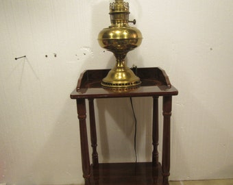 vintage Table with lower shelf , Phone Table,  End Table, Bed table, Lamp table, bed stand ** FREE SHIPPING ***