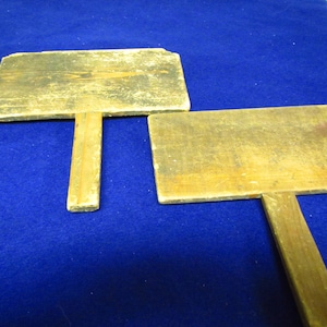 Primitive Antique Pair of WOOL CARDER  COMBS .