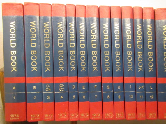 1973 Complete Set of 22 WORLD BOOK ENCYCLOPEDIAS A Thru Z Plus