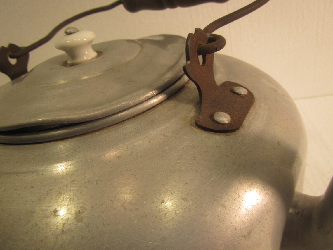Old Royal Aluminum Tea Kettle Old Tea Pot Rustic Tea Etsy