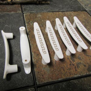 vintage White Porcelain Door Knob and Latch set with dead bolt *** lot 2a