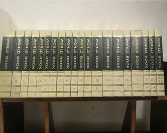 1969 Complete Set of 20 WORLD BOOK ENCYCLOPEDIA Set, A Thru Z