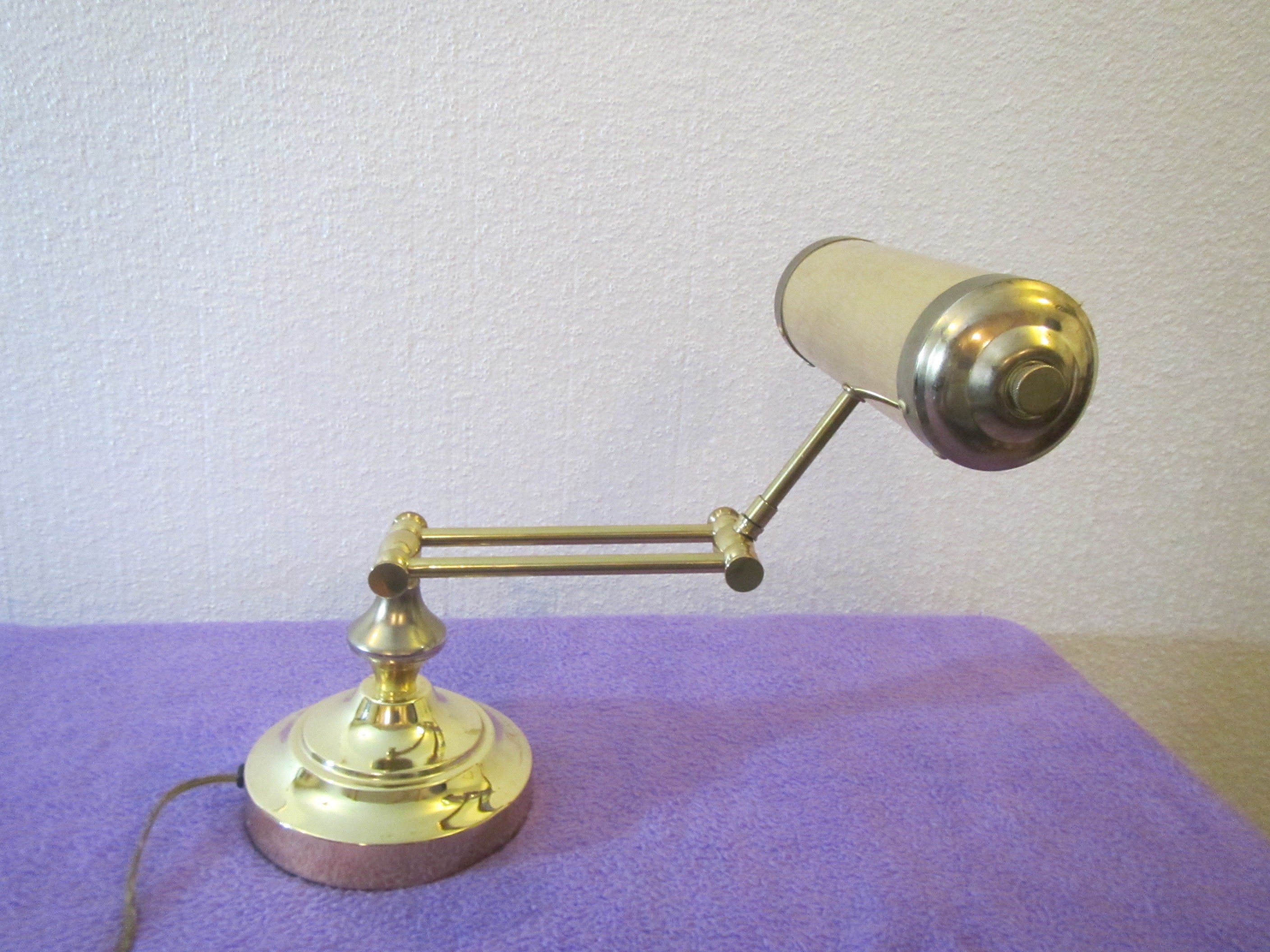Vintage BRASS Adjustable PIANO LAMP Desk Lamp Piano Light or Etsy