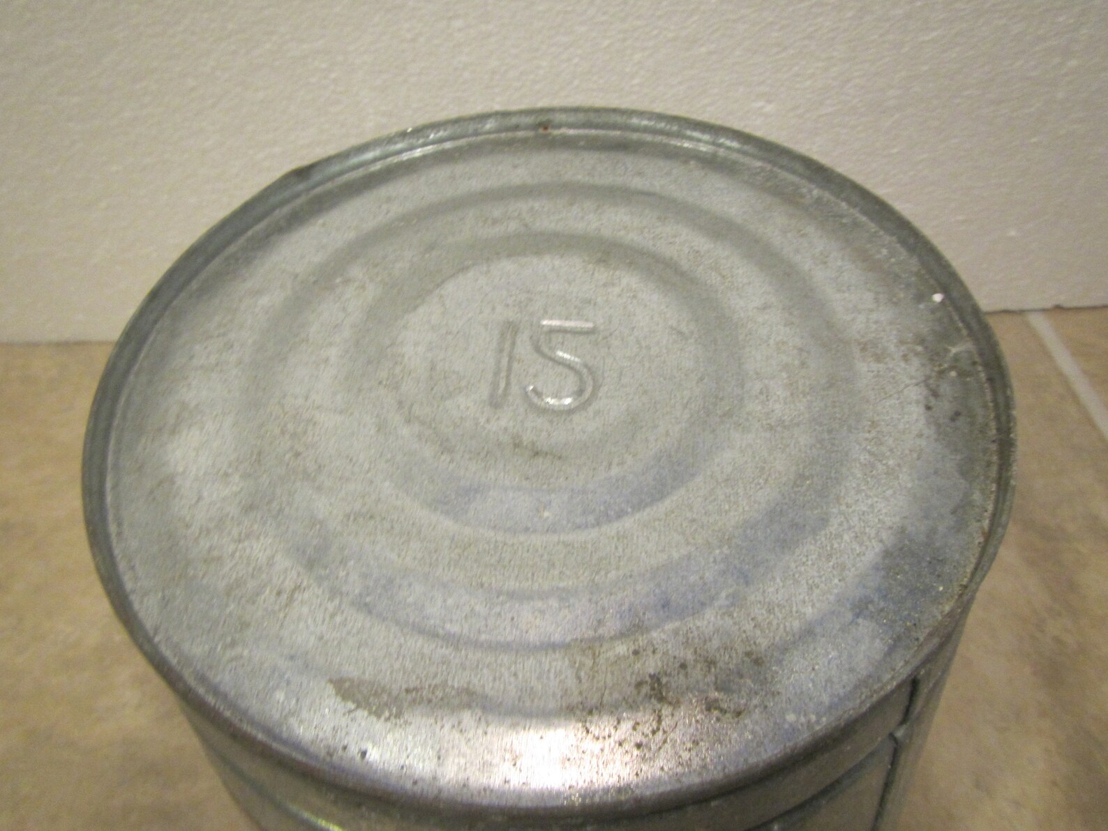 Vintage Galvanized Metal Bucket Behrens Galvanized Pail Etsy