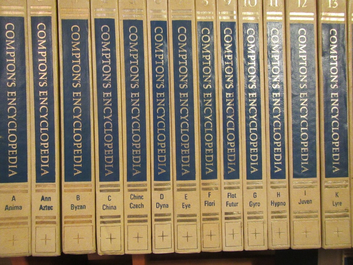 1969 COMPTON'S ENCYCLOPEDIA Set 24 volumes A Z Etsy