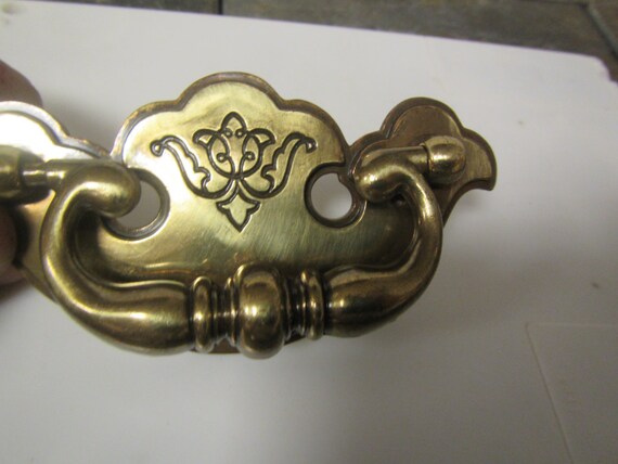 4 Vintage Brass Drawer Pulls Drawer Handles Cabinet Pulls Etsy
