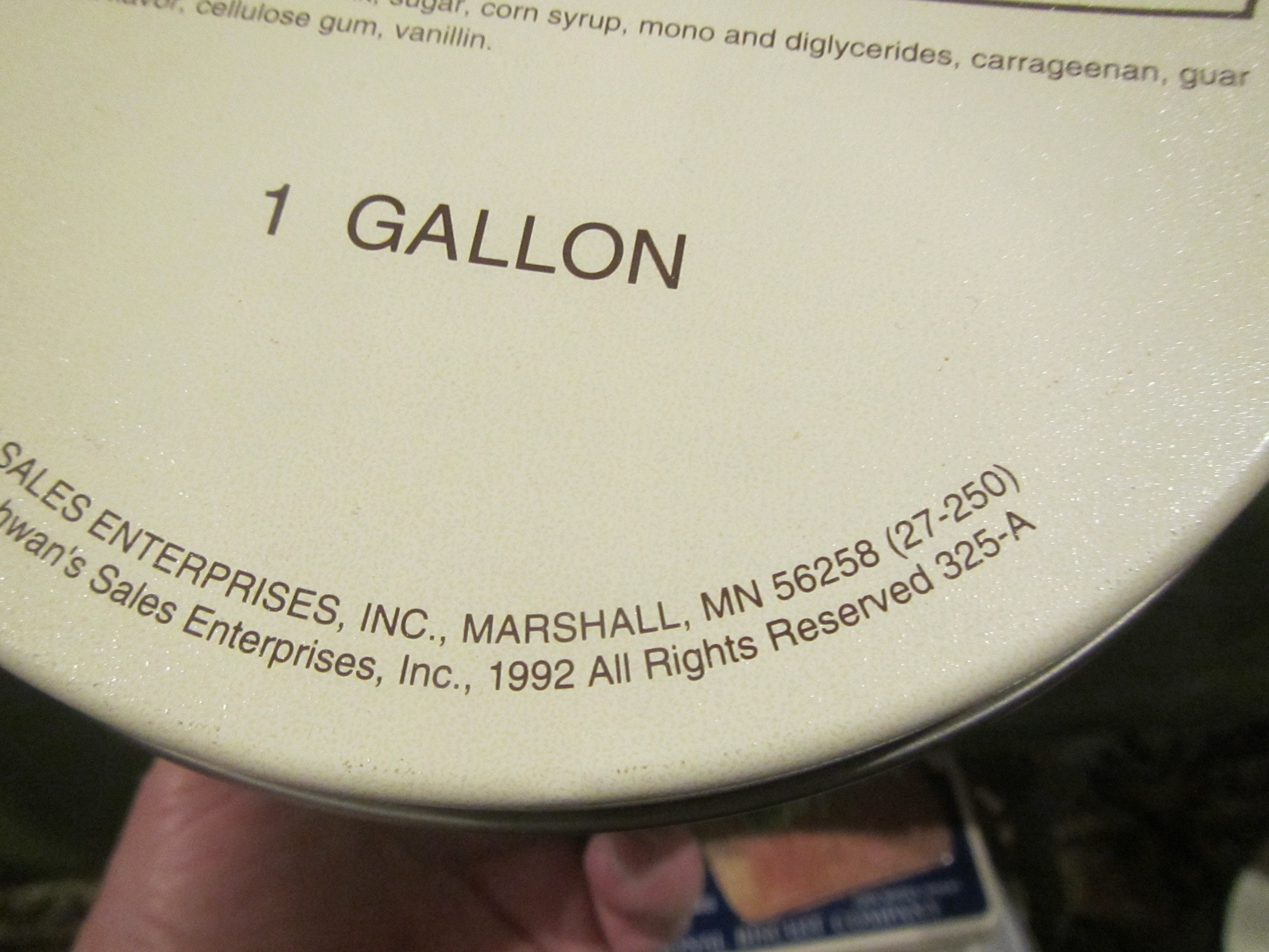 Schwans Ice Cream 1 Gallon Tin Container Schwan's Etsy Ireland