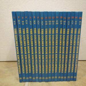 1988 The Golden Book Encyclopedia, 18 volumes of the 20 volume set ,  Child&#39;s encyclopedia, illustrated, missing 2 & 4 *** FREE SHIPPING ***