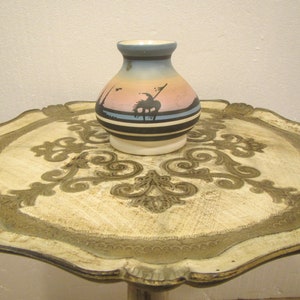 Italian Round Pedestal Table , side Table,  End Table, Bed table, bed stand, scalloped edges , engraved designs ** FREE  SHIPPING **