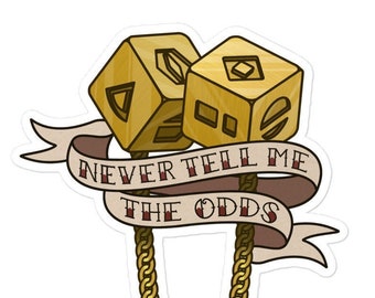 Star Wars Solo Never Tell me the Odds Sticker