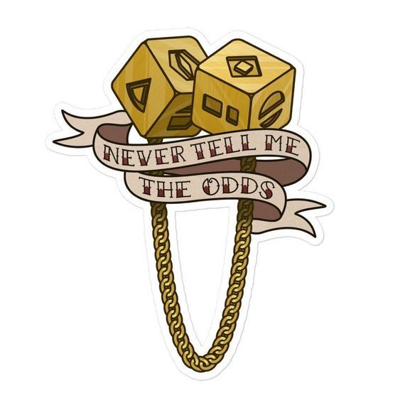 Star Wars Solo Never Tell Me the Odds Sticker - Etsy