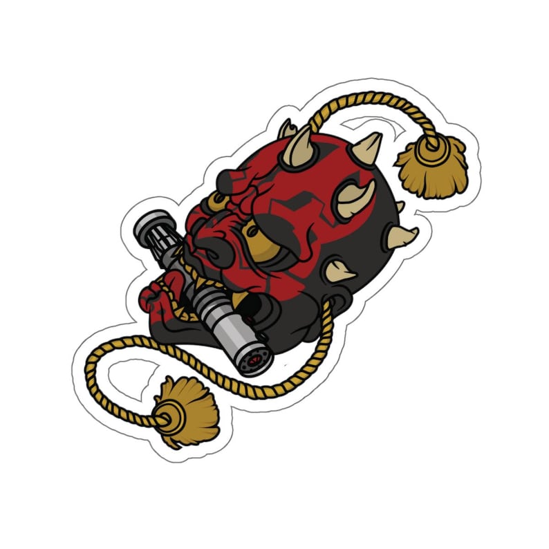 Darth Maul Hanya Kiss-Cut Stickers, Star Wars Sticker, Japanese Style Decal, Laptop Decal, Vinyl Stickers image 1