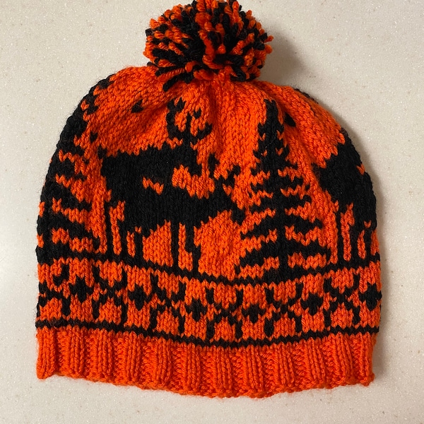 Fornicating Deer Knit Hat Pattern