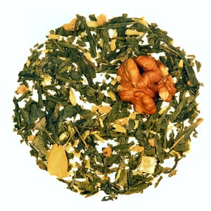 Walnut Tea, Walnut Loose Tea, Green Tea, Gourmet Loose Tea, Flavored Tea, Gifts for Her, Tea Lover Gifts, Loose Tea, Gifts for him, Tea