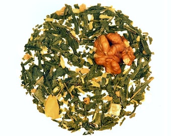 Walnut Tea, Walnut Loose Tea, Green Tea, Gourmet Loose Tea, Flavored Tea, Gifts for Her, Tea Lover Gifts, Loose Tea, Gifts for him, Tea