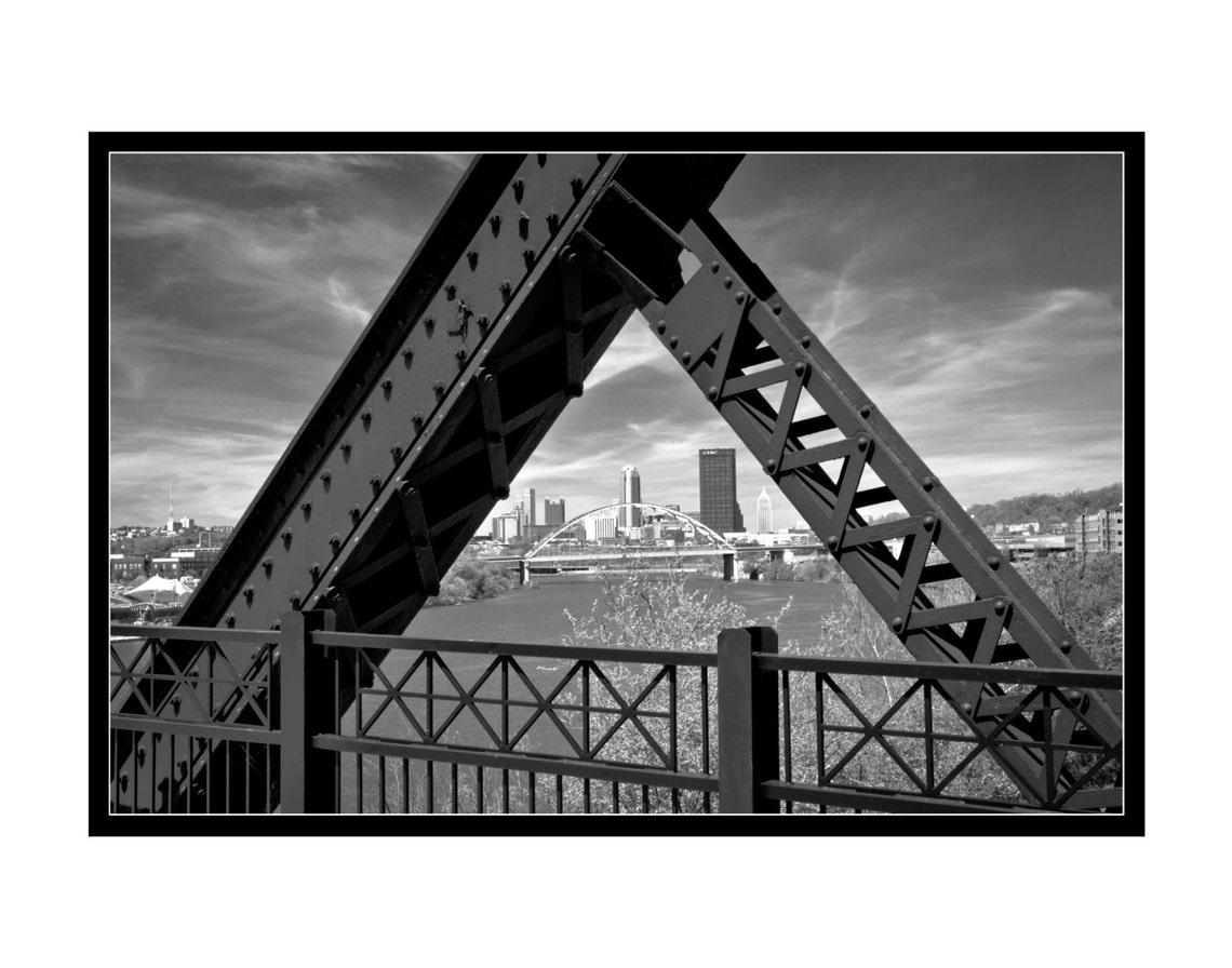 Iron Triangles Hot Metal Bridge Pittsburgh South Side Skyline Etsy