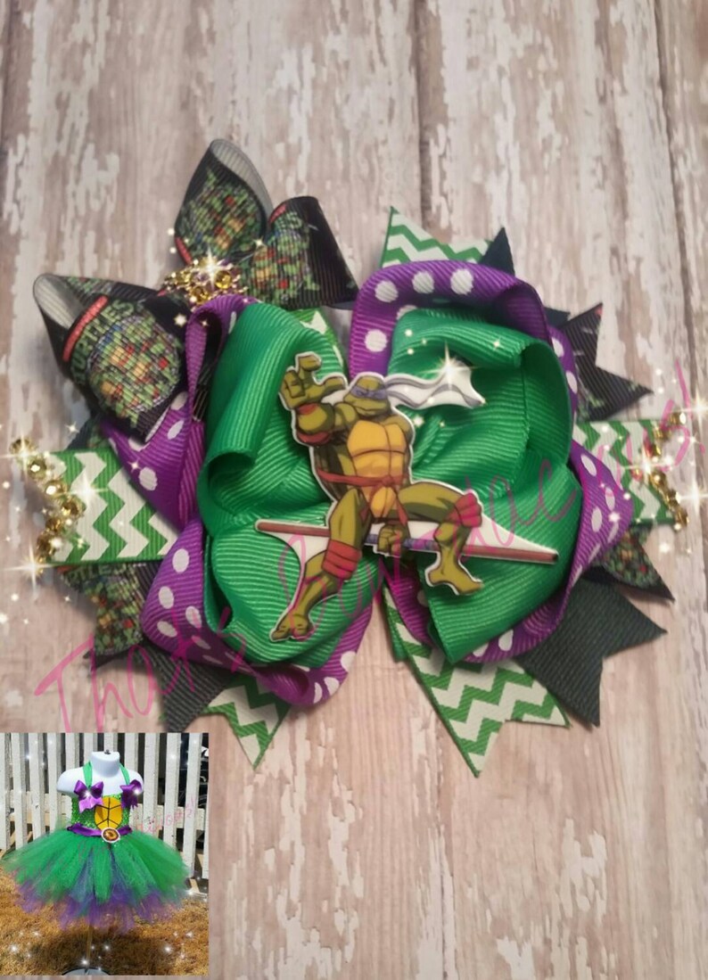 Ninja Turtle Tutu Donatello Costume Turtle Costume Ninja Etsy