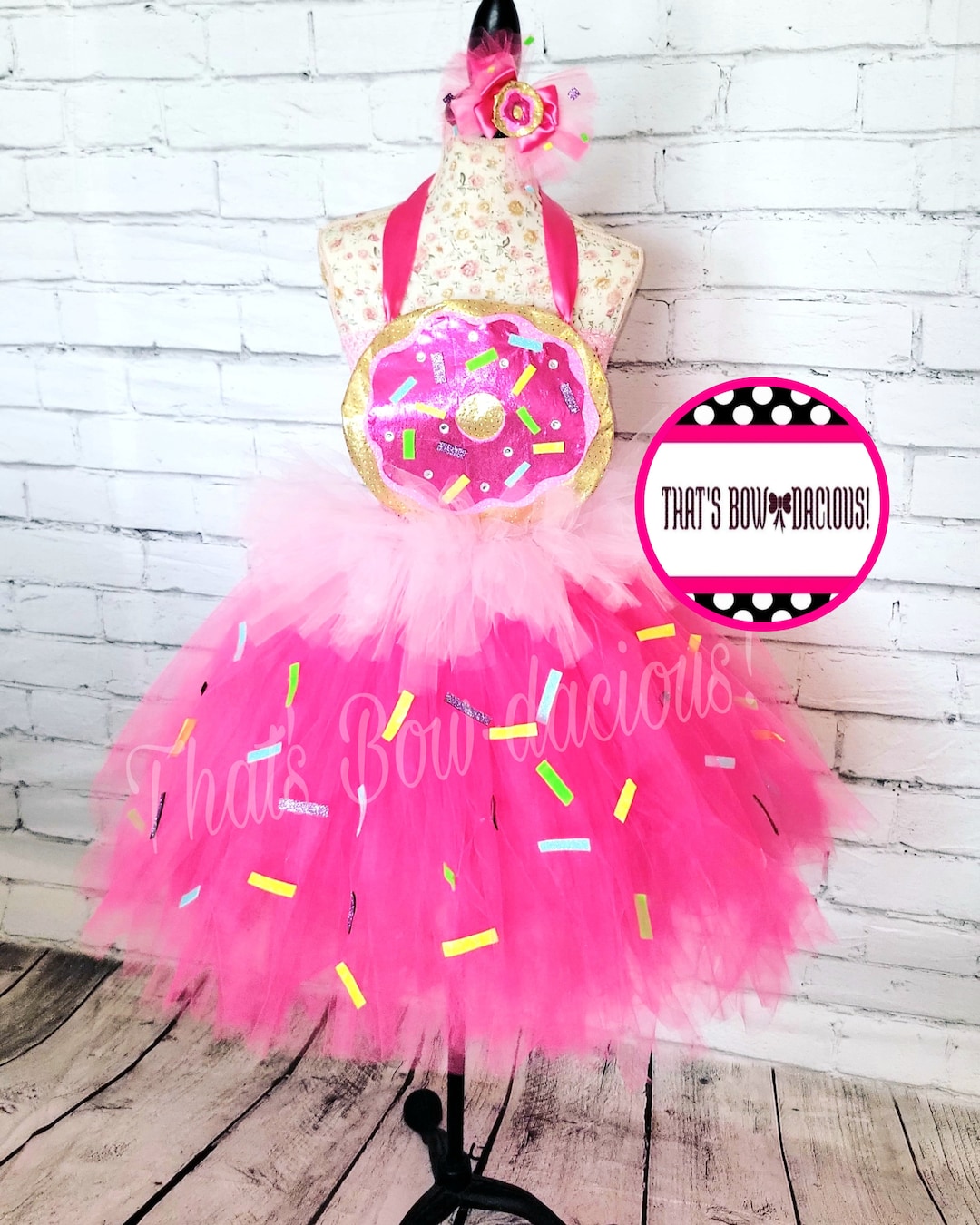 Donut Pattern Print Dress main image 0