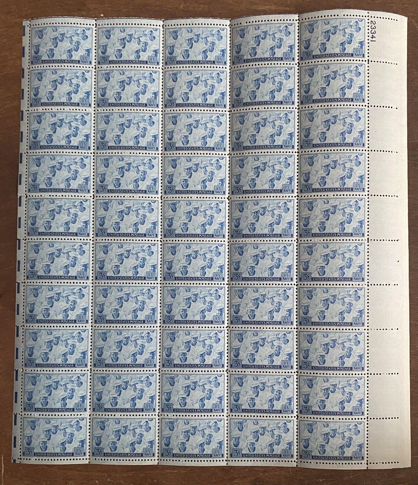 US Sheet Of 50 Stamps US Navy 5 Cents. Z1