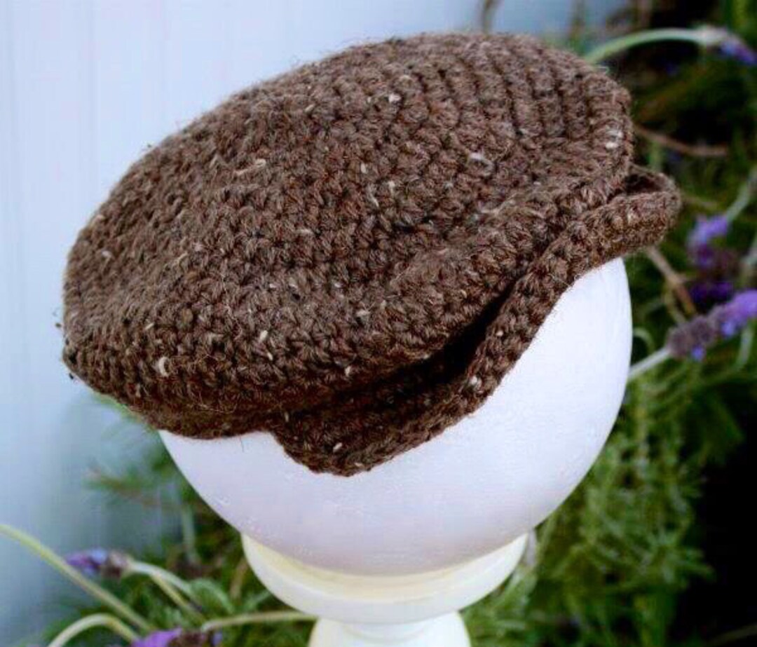 Crochet Newsies Scully Hat Cap Newsboy Hat 3 Color Choices Etsy