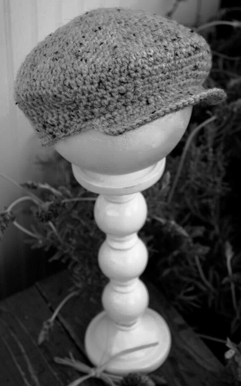 Crochet Newsies Scully Hat Cap Newsboy Hat 3 Color Choices Etsy