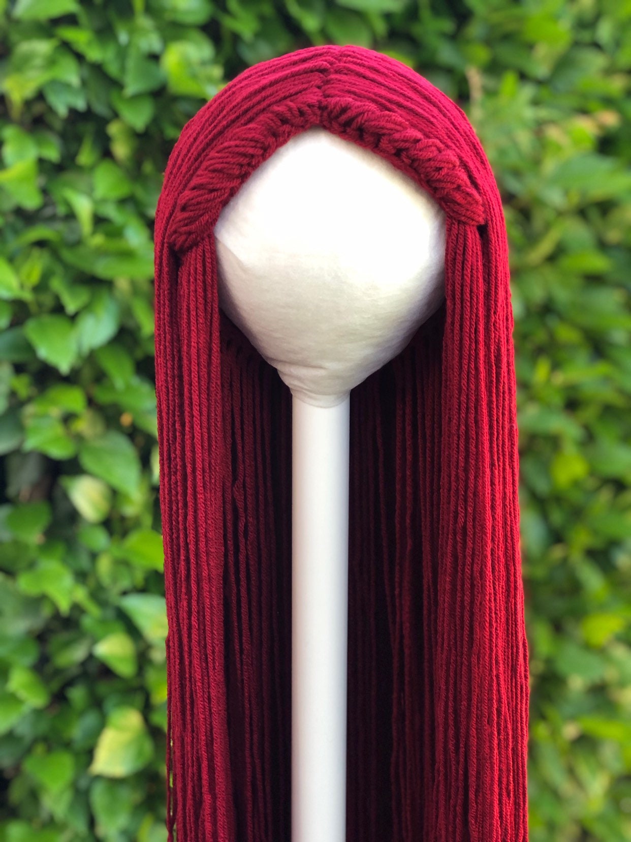 red yarn wig sally