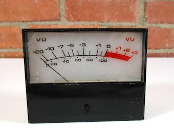 Stary miernik panelowy Modutec VU -20 +3 3 1/4" x 2 7/8"