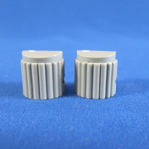 Small Gray Knobs Pair of Radios Ham Radios Test Equipment 1/2" Round