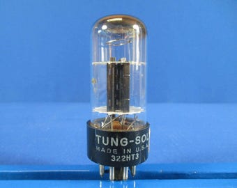 Tung Sol 6NS7GTB  Vacuum Tube Black Plate Horseshoe Getter TV-7 Tested