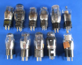 Antique Vacuum Tubes Lot for Display Art Projects Crafts Steampunk Lot of 11