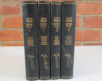 Audel's Carpenters Builders Guide 1-4 Complete Set 1947 Woodworking Books