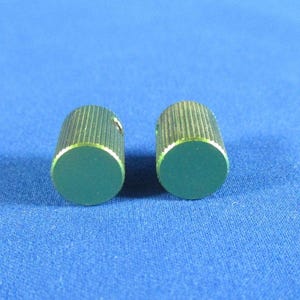 Małe zielone, solidne aluminiowe pokrętła sterujące do gitary HiFi, 1/2" x 3/8" Zestaw 2 szt. zdjęcie 3
