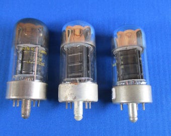 7B5 Vacuum Tubes Lot of 3 Philco Sylvania Loctal TV-7 Tested Strong