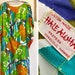Incredible psychedelic modernist Hawaiian pake muu mu Asian cheongsam caftan kimono maxi angel wing dress kaftan hostess gown