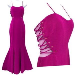 Pink Fishtail Gown - Etsy