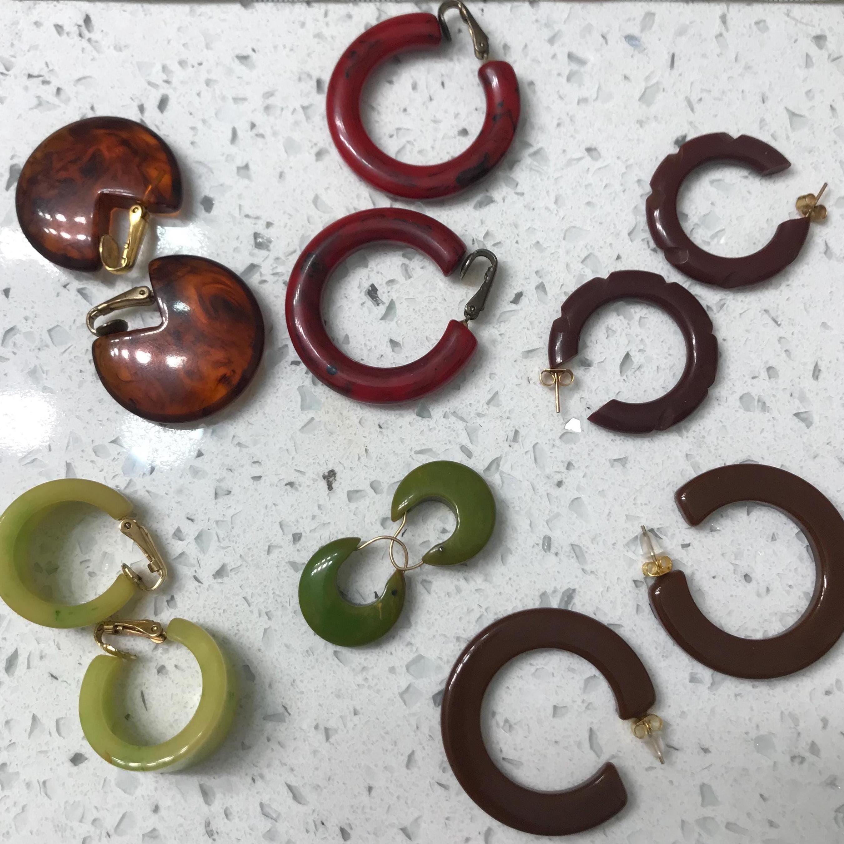 Bakelite Earrings New Zealand