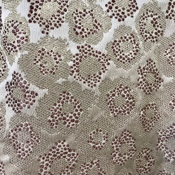 Retro Midcentury Style Gold Lamé Tinsel Lurex Leo… - image 3