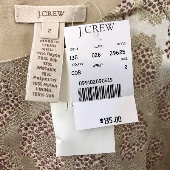 Retro Midcentury Style Gold Lamé Tinsel Lurex Leo… - image 6