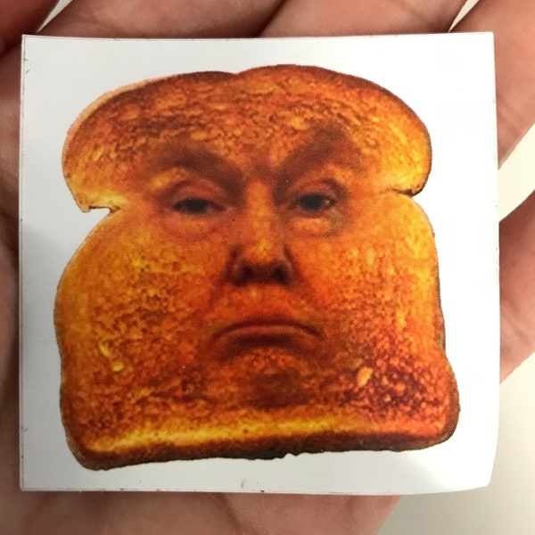 He’s Toast : Death of a Salesman 6 pieces American Patriot Pro Democracy USA Stickers 2”x2” Trump Toast Sticker Lock Him Up Anti MAGA Cult