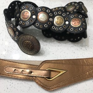 Vintage Genuine Leather Statement Belt Choices : Calderon  display picture 1