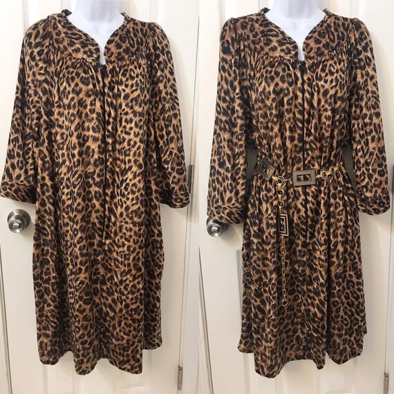 Plus size Vintage Animal Cheetah Leopard Cheetah V
