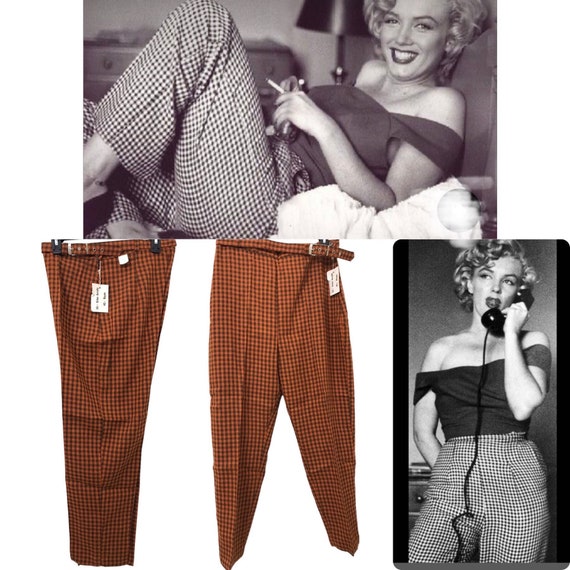 DEADSTOCK 1950’s Vintage Cigarette Pants 50s 60s … - image 1