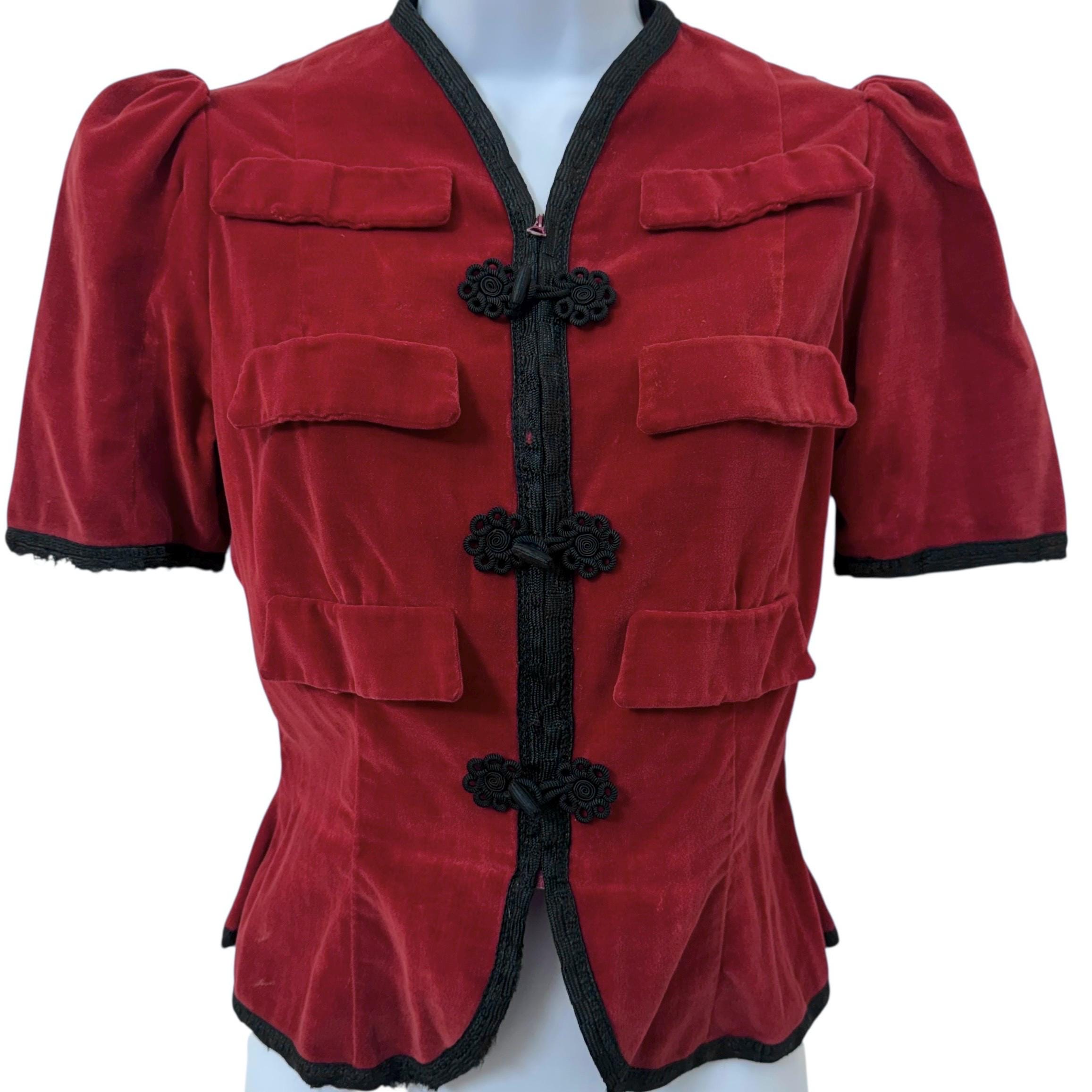 40s Top Zip Front - Etsy