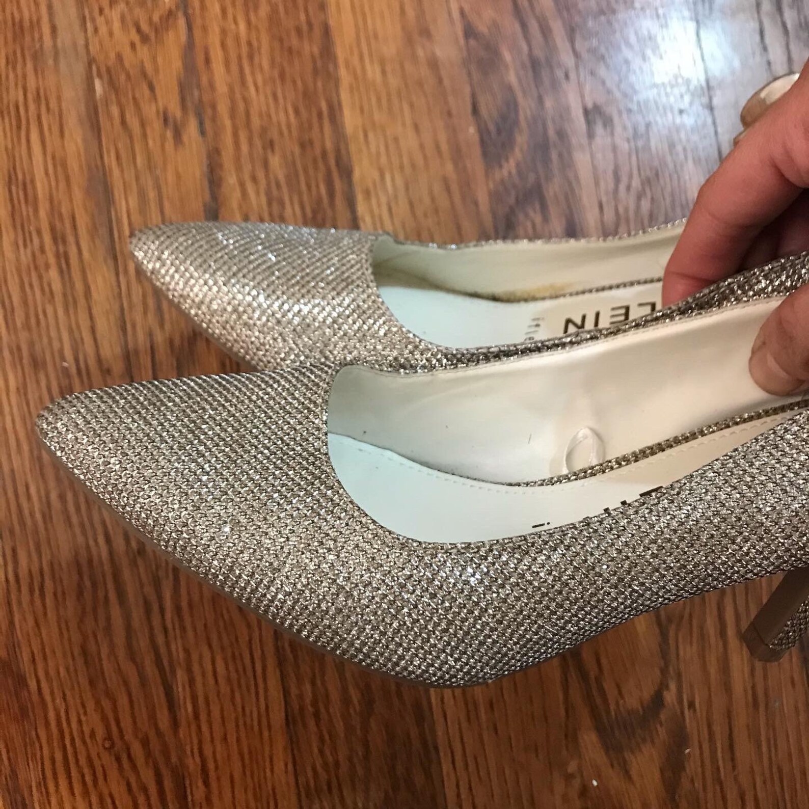 Silver lamé bombshell starlet pumps Anne Klein 50s 60s style | Etsy