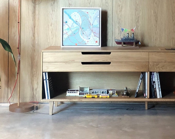 Featured listing image: Sideboard 10 in solid oak or walnut wood