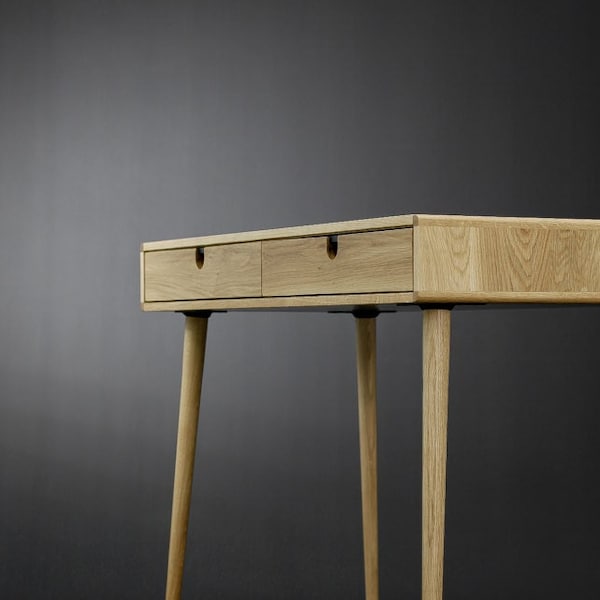 Solid oak desk , Bureau , dressing table , office desk, Classic, Mid Century, Modern.
