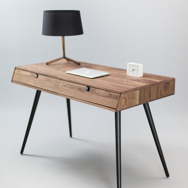 Solid Walnut wood desk , dressing table , office desk, Classic, Mid Century, Modern.