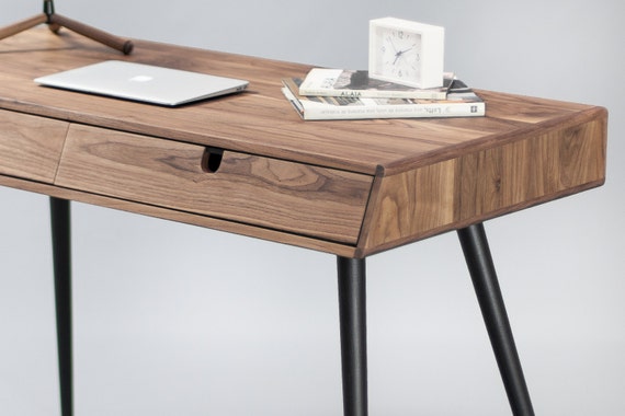 Solid Walnut Wood Desk Dressing Table Office Solid Walnut Wood Desk Dressing Table