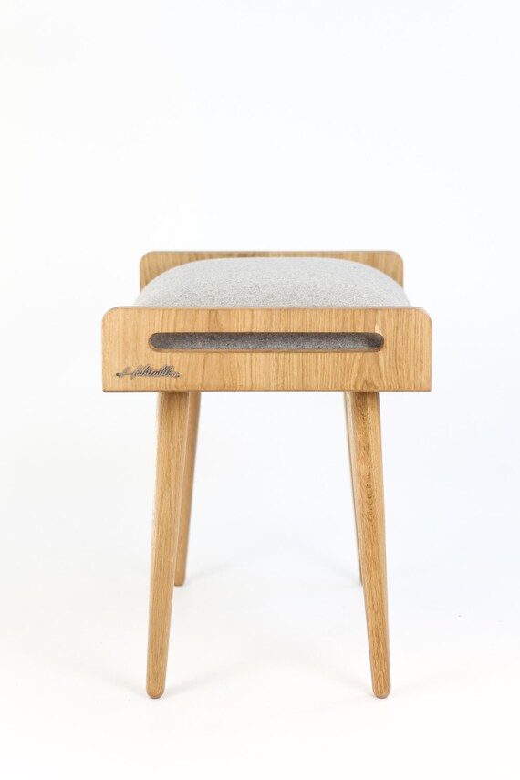 Stool Seat Ottoman Bench Made Of Solid Oak Table Oak Etsy